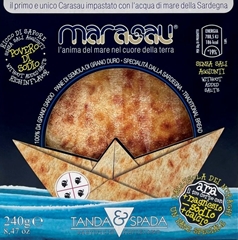 6 pezzi di Pane Carasau Marasau impastato con l´acqua di mare della Sardegna